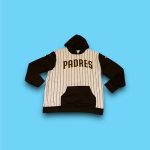 San Diego Padres SGA MLB pinstriped pullover hoodie